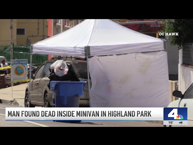 ⁣Man found dead inside minivan in Highland Park