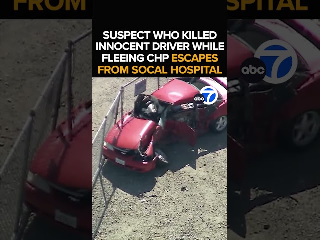 ⁣Suspect who fatally struck innocent driver in Fontana escapes police custody at hospital