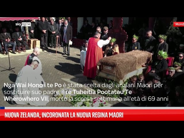 ⁣Nuova Zelanda, funerale del re Maori e annuncio nuova regina