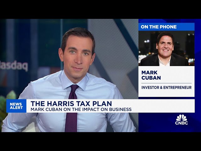 ⁣Mark Cuban on the Harris tax plan: She is pro-business, going center 100%