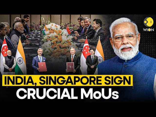 ⁣India, Singapore sign MoUs in semiconductors, digital tech and more | WION Originals