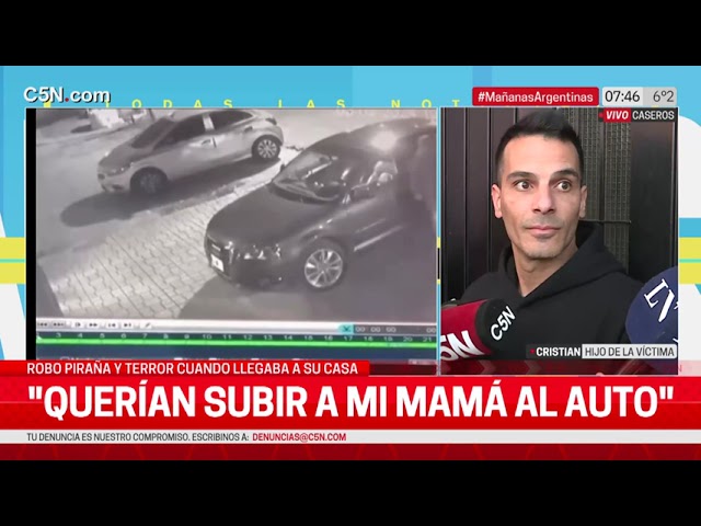 ⁣ROBO PIRAÑA y TERROR en CASEROS: HABLA el HIJO de la VÍCTIMA