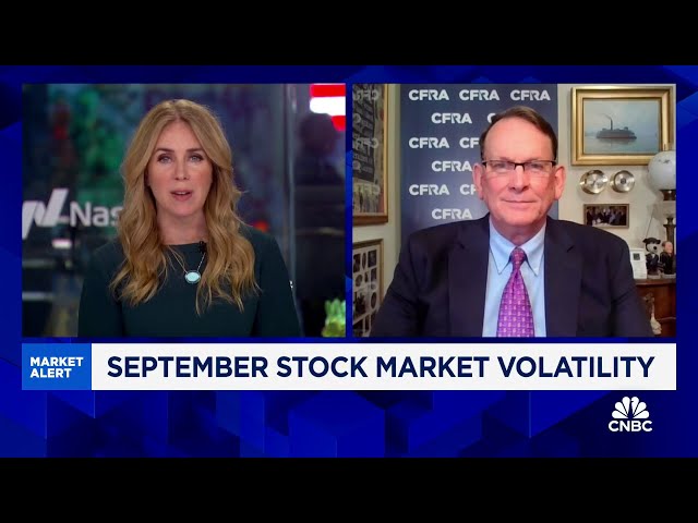 ⁣Expect a lot more market volatility until the end of October, says CFRA's Sam Stovall