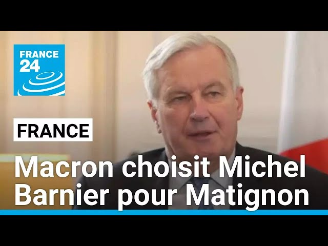 ⁣Nomination d'un Premier ministre : Emmanuel Macron choisit Michel Barnier pour Matignon