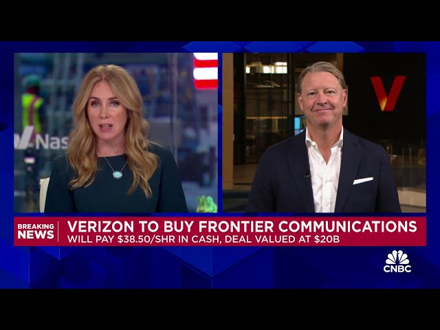 ⁣Verizon CEO Hans Vestberg on $20B Frontier deal: Enhances and accelerates our broadband efforts