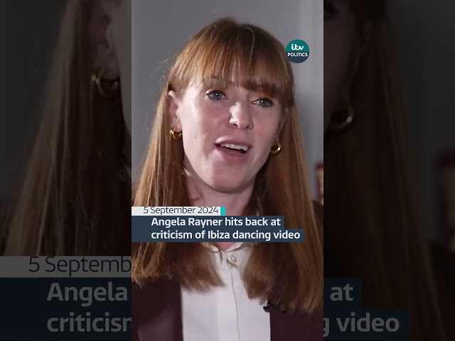 ⁣Angela Rayner hits back at criticism of Ibiza dancing video | ITV News