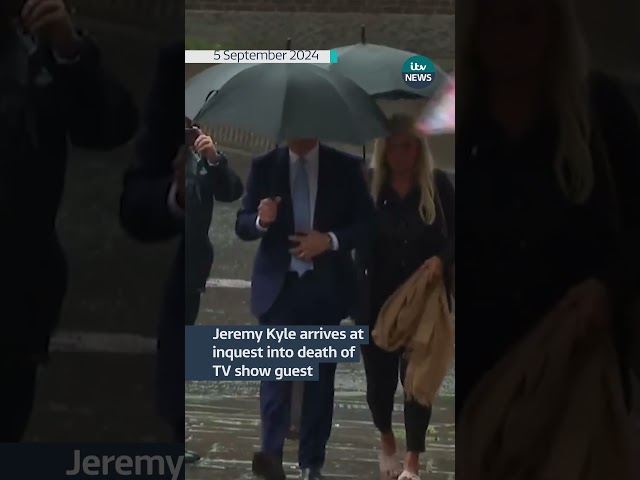 ⁣Jeremy Kyle arrives at inquest into death of TV show guest #itvnews #itv #shorts #jeremykyle