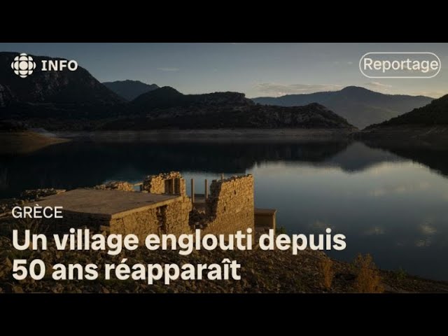 ⁣En Grèce, un village sorti des eaux