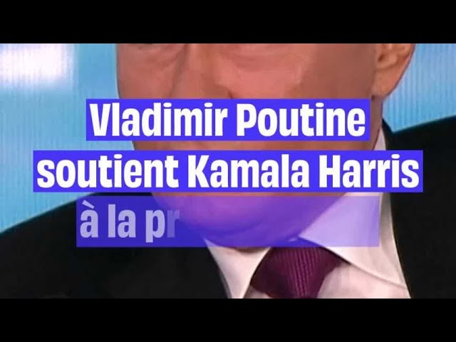 ⁣Russie : Vladimir Poutine affirme soutenir Kamala Harris à la présidentielle américaine