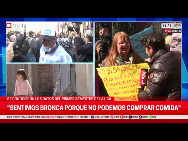 ⁣MARCHA de "LAS MADRES del HAMBRE" en OLIVOS: FUERTE OPERATIVO POLICIAL