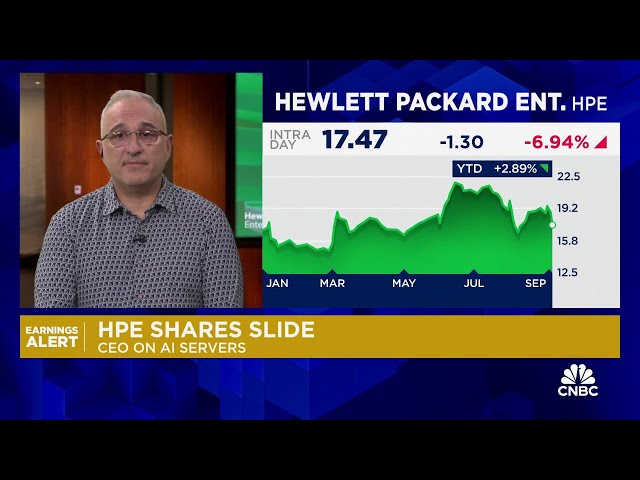 ⁣HPE CEO on Q3 earnings