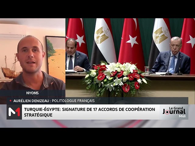 ⁣Décryptage de la visite de Al-Sissi en Turquie avec Aurélien Denizeau