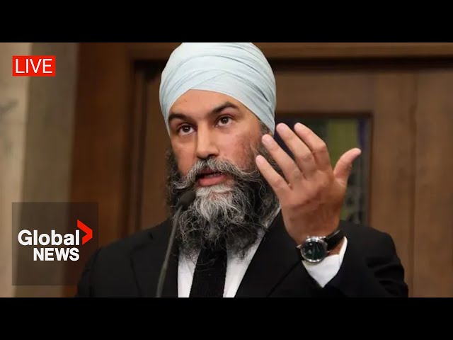 ⁣NDP’s Singh to lay out "vision for Canada" after ending deal with Liberals | LIVE