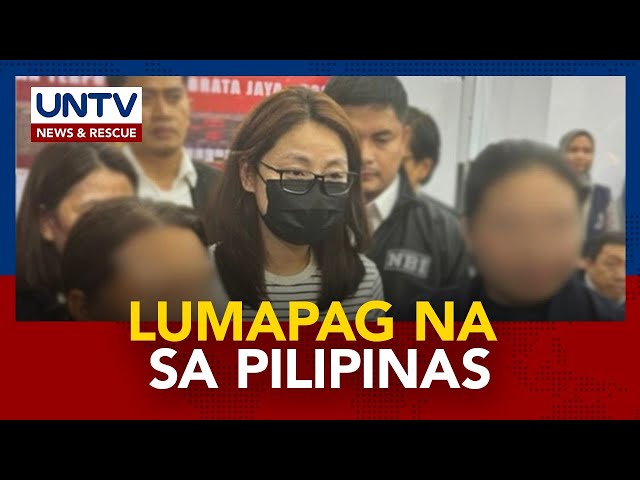 ⁣Alice Guo, dumating na sa Pilipinas mula Indonesia