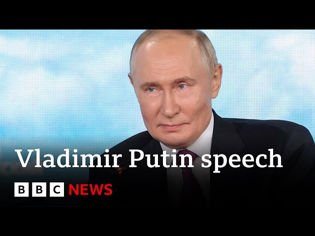 ⁣Russian President Vladimir Putin says Ukraine incursion has failed | BBC News