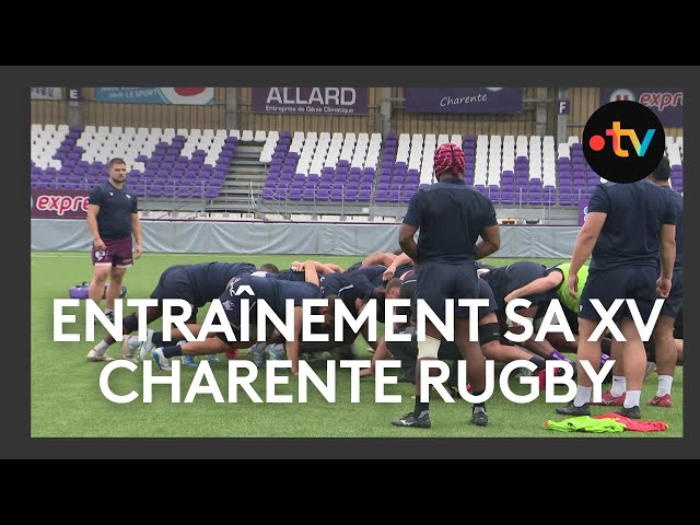 ⁣Rugby : entraînement du SAXV avant un match contre Brive