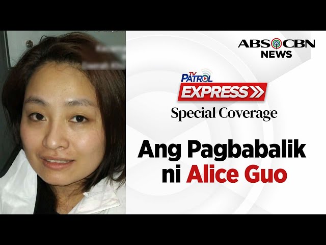 ⁣TV Patrol Express special coverage on the arrival of Alice Guo in Manila