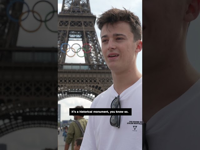 ⁣Should Eiffel Tower’s Olympic rings be permanent?