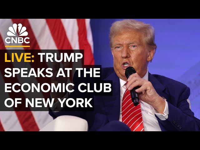 ⁣LIVE: Former President Donald Trump speaks at The Economic Club of New York — 9/5/2024