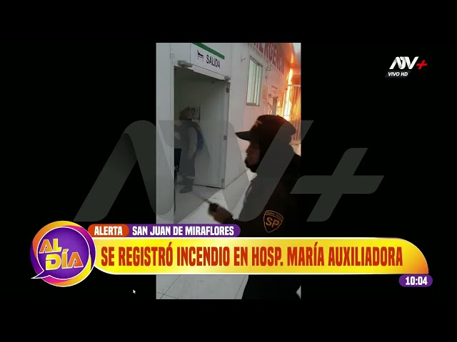 ⁣SJM: Se registra incendio en el hospital María Auxiliadora