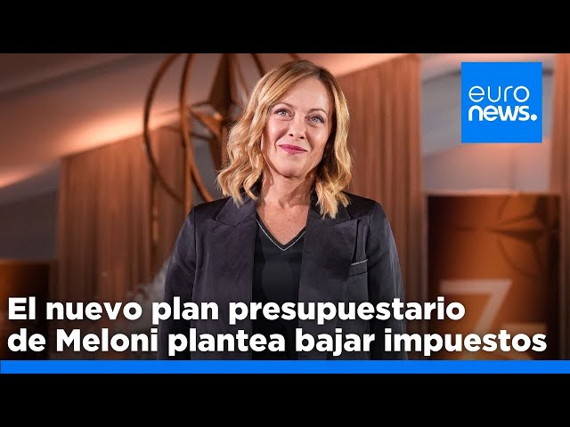 ⁣El nuevo plan presupuestario de Meloni plantea bajar impuestos en Italia