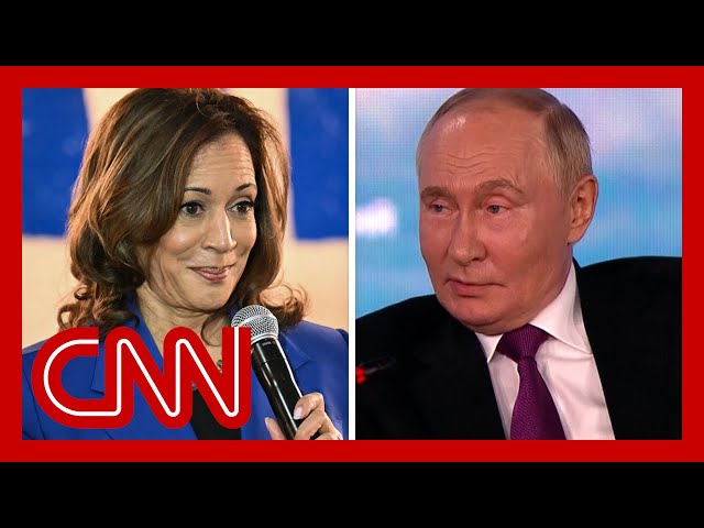 ⁣Hear what Putin says is ‘infectious’ about Kamala Harris