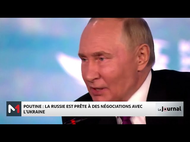 ⁣Poutine : la Russie est prête à des négociations avec l´Ukraine