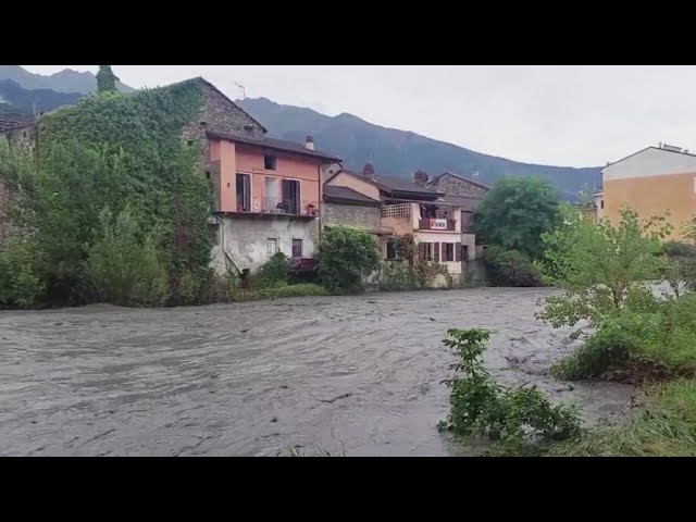 ⁣Maltempo: il fiume Dora Riparia preoccupa in Val di Susa