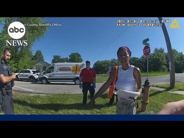 ⁣Footage allegedly shows Sonya Massey hours before fatal police shooting