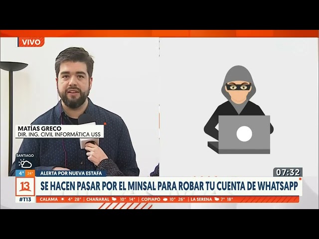 ⁣Nueva estafa: se hacen pasar por el Minsal para robar tu cuenta de Whatsapp