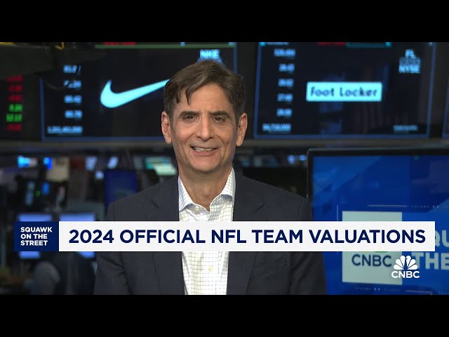 ⁣CNBC's Official NFL Team Valuations 2024: How all 32 franchises measure up