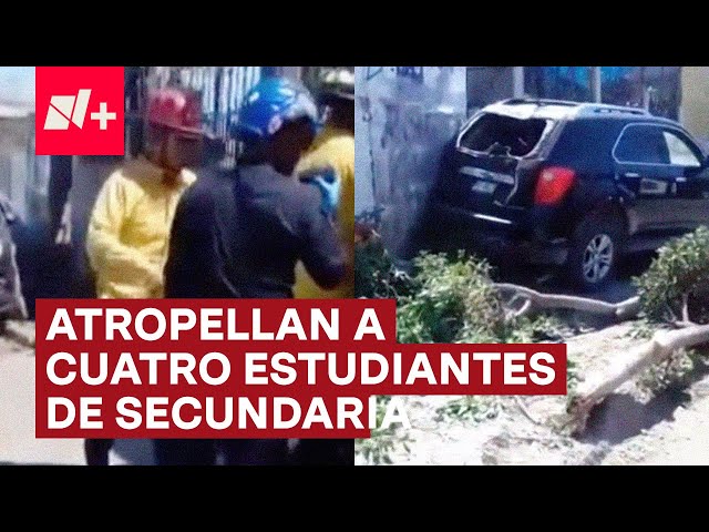 Conductor de camioneta atropella a cuatro estudiantes de secundaria - N+