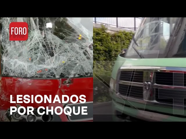 ⁣Microbús se pasa el alto y choca unidad del metrobús, en la GAM - Expreso de la Mañana