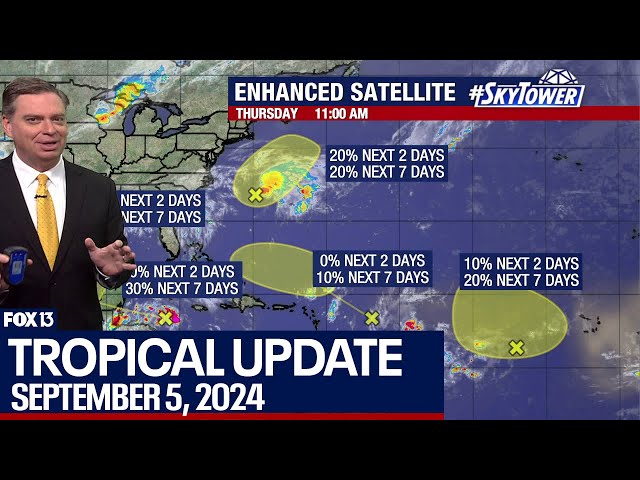 ⁣New tropical disturbance off Texas coast among 5 being tracked for development