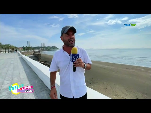 Después de la lluvia matutina, tuvimos un cielo semi despejado en las costas de Boca del Río.