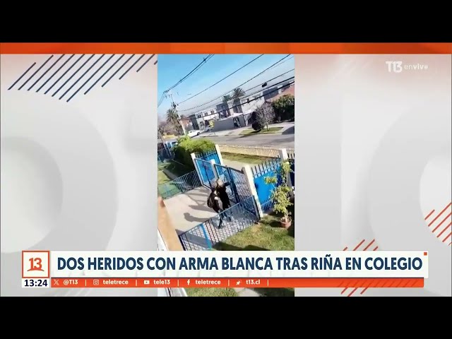 Brutal pelea afuera de colegio en Puente Alto