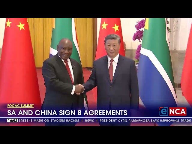 ⁣SA and China sign eight trade and investment agreements