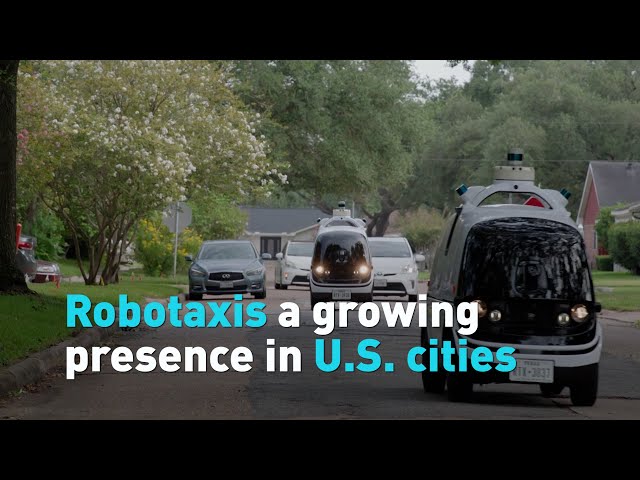 ⁣Robotaxis a growing presence in U.S. cities