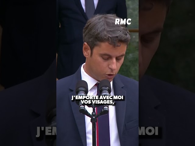 ⁣Le discours de départ de Gabriel Attal