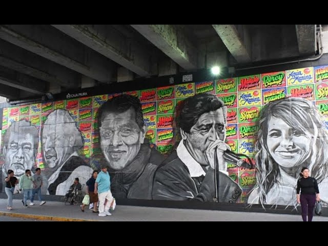 ⁣Piura: Inauguran mural con rostros de las figuras históricas de la cumbia peruana