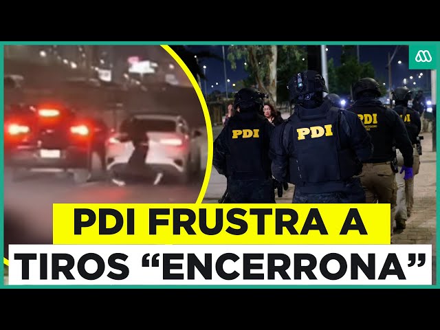 ⁣PDI dispara a delincuentes: Funcionario frustra una encerrona