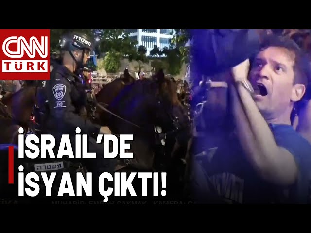 ⁣İsrail Polisi Atlarını Eylemcilerin Üzerine Sürdü! O Anlar Sadece CNN TÜRK'te!