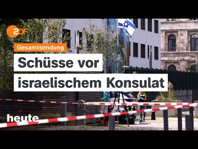 ⁣heute 19:00 Uhr vom 05.09.2024 Angreifer in München erschossen, Merz stellt Ultimatum