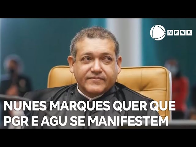 ⁣Nunes Marques pede manifestação da PGR e AGU sobre situação do X