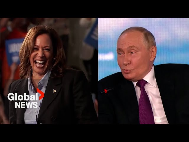 ⁣Putin says he supports Harris for US president, citing her "infectious" laugh