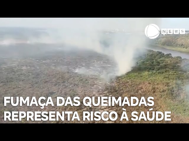 Fumaça das queimadas representa riscos para a saúde