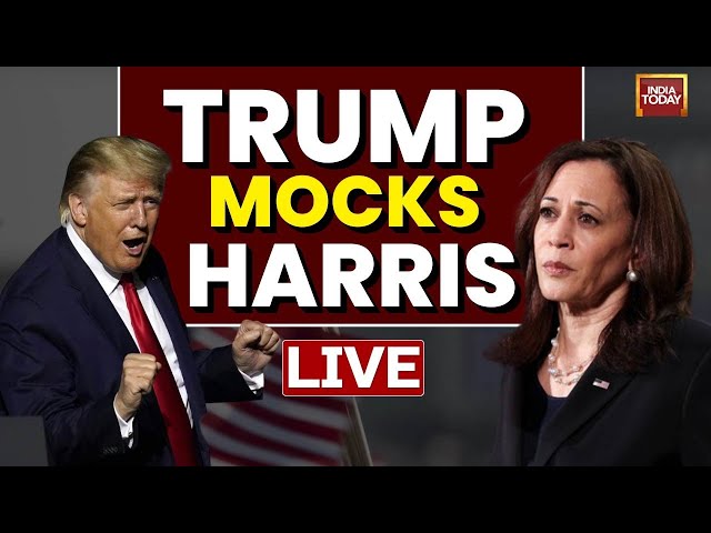 ⁣Donald Trump LIVE: Donald Trump Mocks Kamala Harris In New York | US Election LIVE | India TodayLIVE