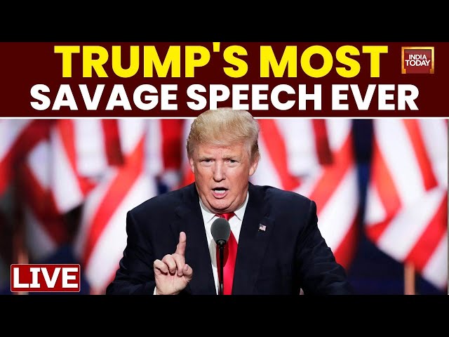 ⁣Trump Speech Live: Donald Trump On Kamala Harris, Kim Jong Un, Russia-Ukraine War | US Election LIVE