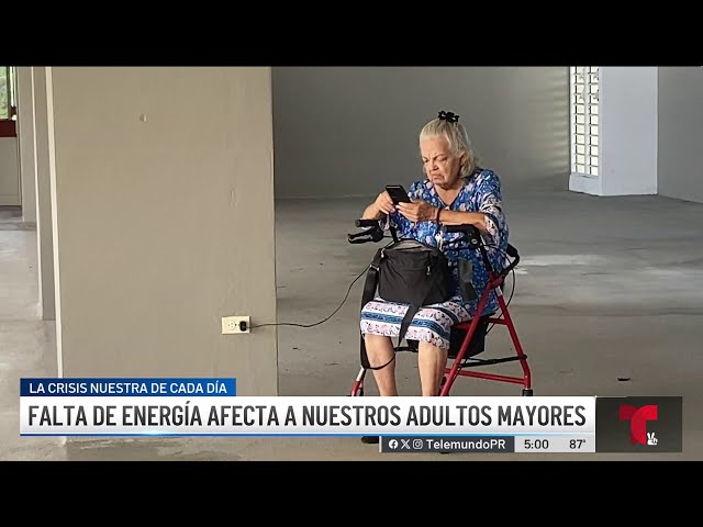 ⁣Sin luz desde el lunes residentes de una égida en Trujillo Alto