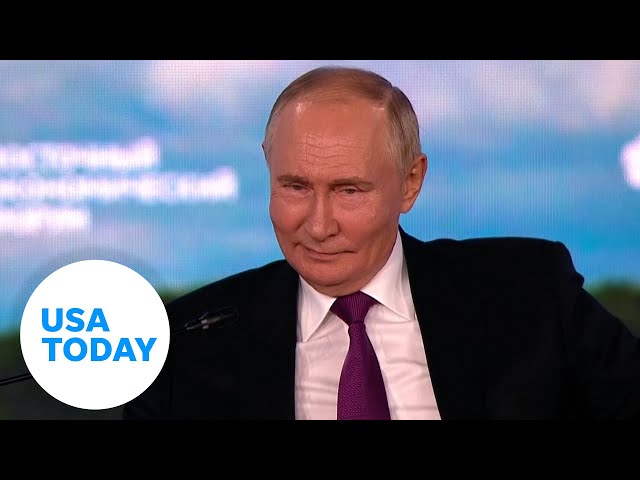 ⁣Vladimir Putin gets behind Kamala Harris for president | USA TODAY